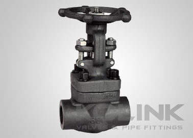 Válvula de porta de aço forjada com fio na extremidade NPT Solid Wedge Class 800-1500