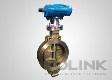 Válvula Borboleta Tripla Excentricidade Bronze C95500 Wafer Flangeada