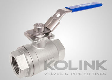 2 peças válvula de esfera BSPT NPT 1000PSI Full Bore CF8 CF8M aço inoxidável