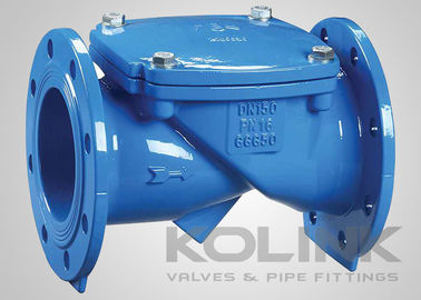 Flapper de borracha Swing Check Valve Ductal Ferro GGG50 Válvula de não retorno