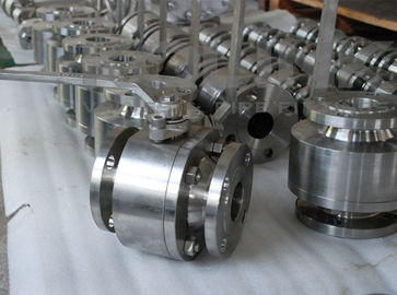 Válvula de esferas de aço forjado de 2 pcs, classe 150-1500, flange de esferas flutuantes
