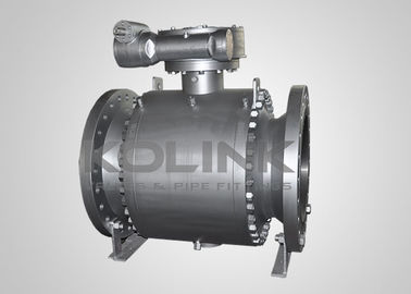Válvula Esférica de Trunnion de Porta Reduzida API 607 Fire Safe DN50-DN1200