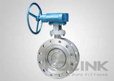 Válvula de borboleta excêntrica de alta pressão de dupla flange classe 150-900