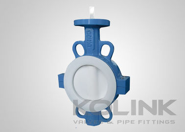 PTFE sentada válvula borboleta concêntrica 2-48 polegadas classe150