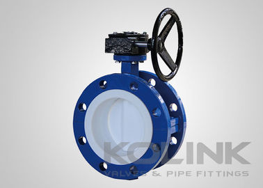PTFE revestido de borboleta válvula 2-48 polegadas classe150 disco concêntrico