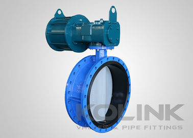 Pneumático Acionado Concentric Butterfly Valve Shutoff e throttling operação