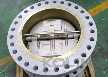 Válvula de retenção tipo wafer com flange Aço inoxidável Duplo disco 2-48 polegadas
