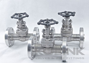 Válvula de porta de aço forjado com flange integral de aço inoxidável F304 F316 CL150-2500