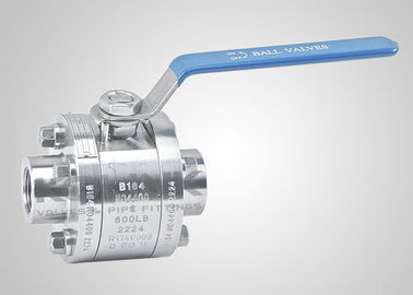 Válvula de bola de aço forjada 1/2-8 polegadas NPT BSPT Lever Gear operado