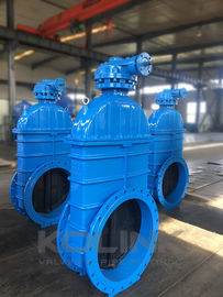 DIN 3352 F4 Válvula de portão sentada resistente com tronco não levantado Ferro fundido GGG40 GGG50