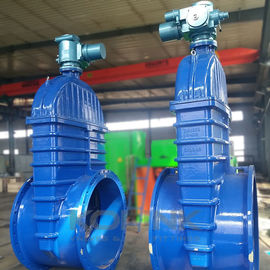 Válvula de porta acionada elétrica de tamanho grande Ferro flexível sentado resistente DN1200