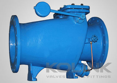 Válvula de verificação de balanço de ferro fundido, opção de contrapeso e amortecedor hidráulico