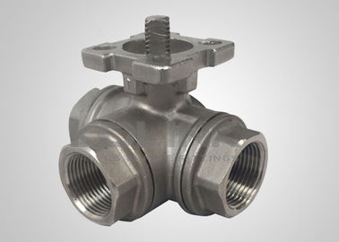 Válvula de Esfera de Aço Fundido de 3 Vias L-Port T-Port Flangeada DN15-DN200